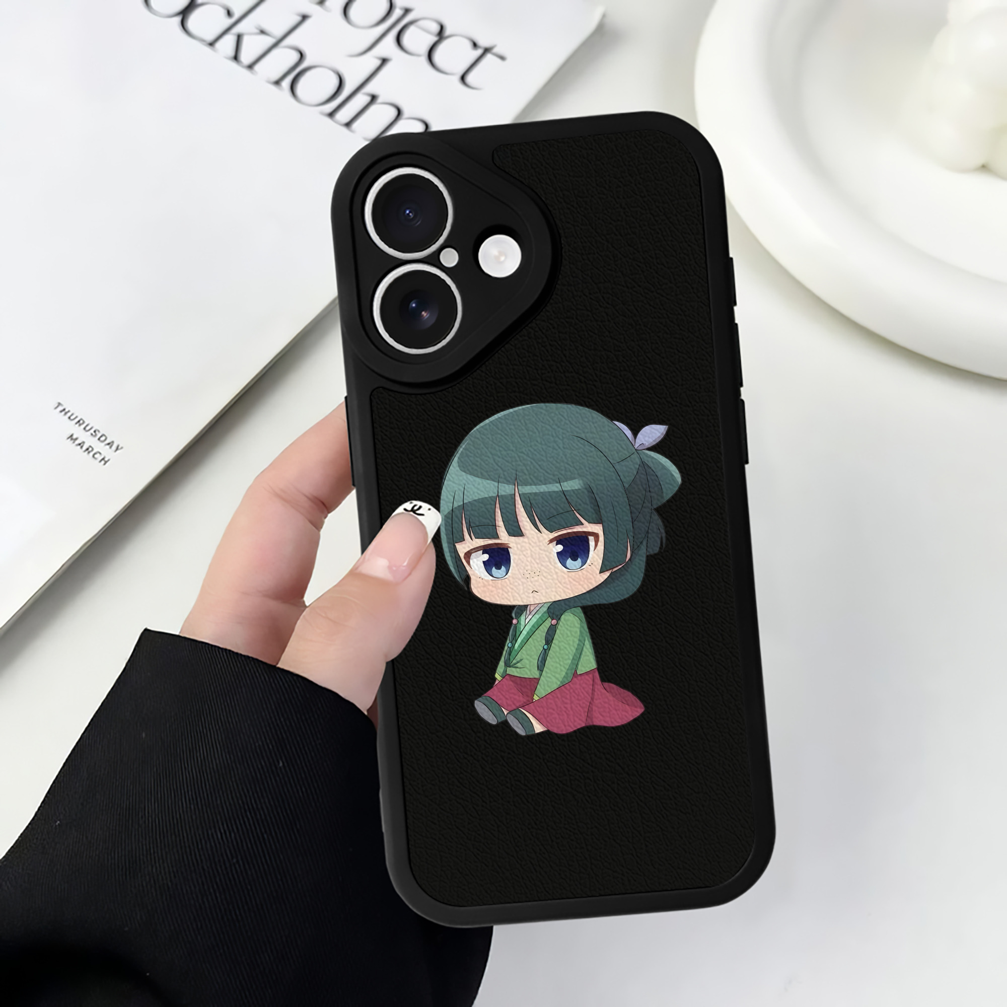 薬屋のひとりごと The Apothecary Diaries 【iPhone 16シリーズ対応】シリコンスマホケース（レザー調） 材質：シリコン